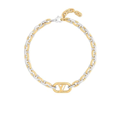 Louis Vuitton Everyday Chain Lv Necklace Gold And Silver