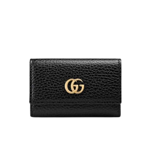 Gucci Gg Marmont Key Wallet Black 10cm 456118 Cao0g 1000