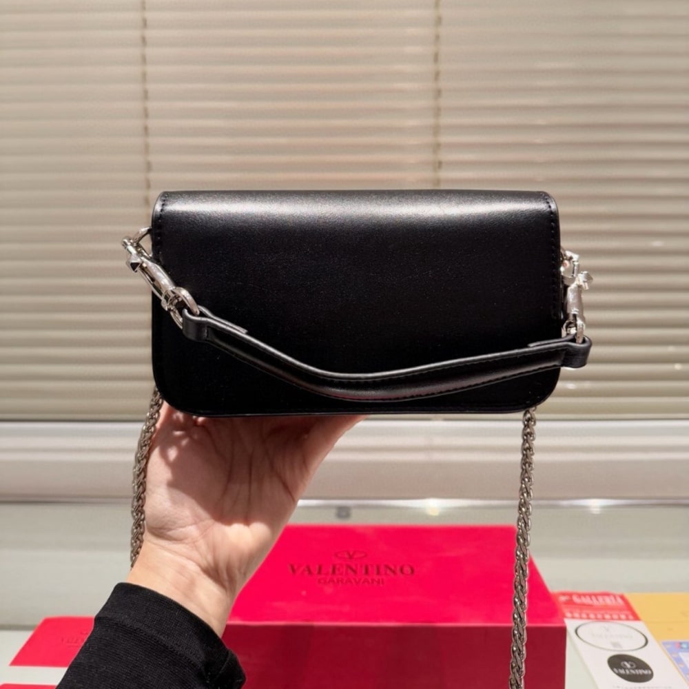 VALENTINO LOCÒ SMALL JEWEL LOGO BLACK 20CM 3W2B0K53CWR249 - Image 4