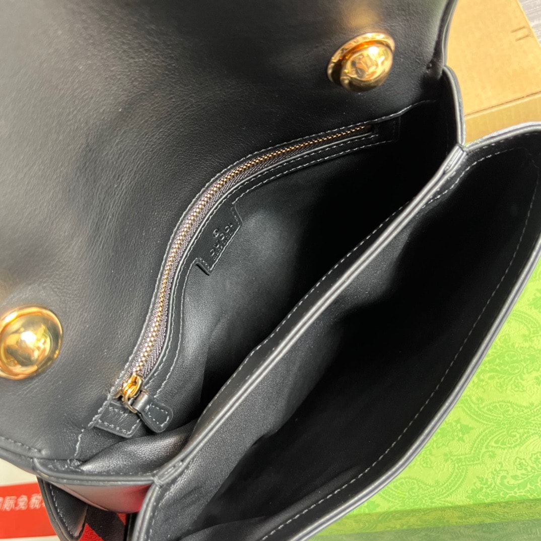 GUCCI BLONDIE MEDIUM BAG BLACK 29CM 699210 UXXAG 1064 - Image 4