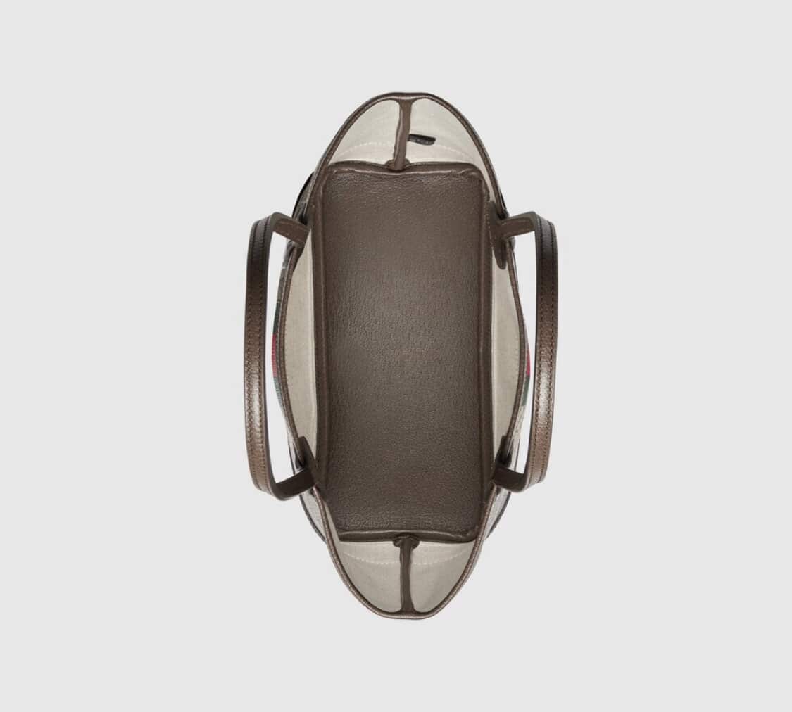 GUCCI OPHIDIA SMALL TOTE BAG BEIGE AND EBONY GG 25CM 726762 2AAAY 9151 - Image 4
