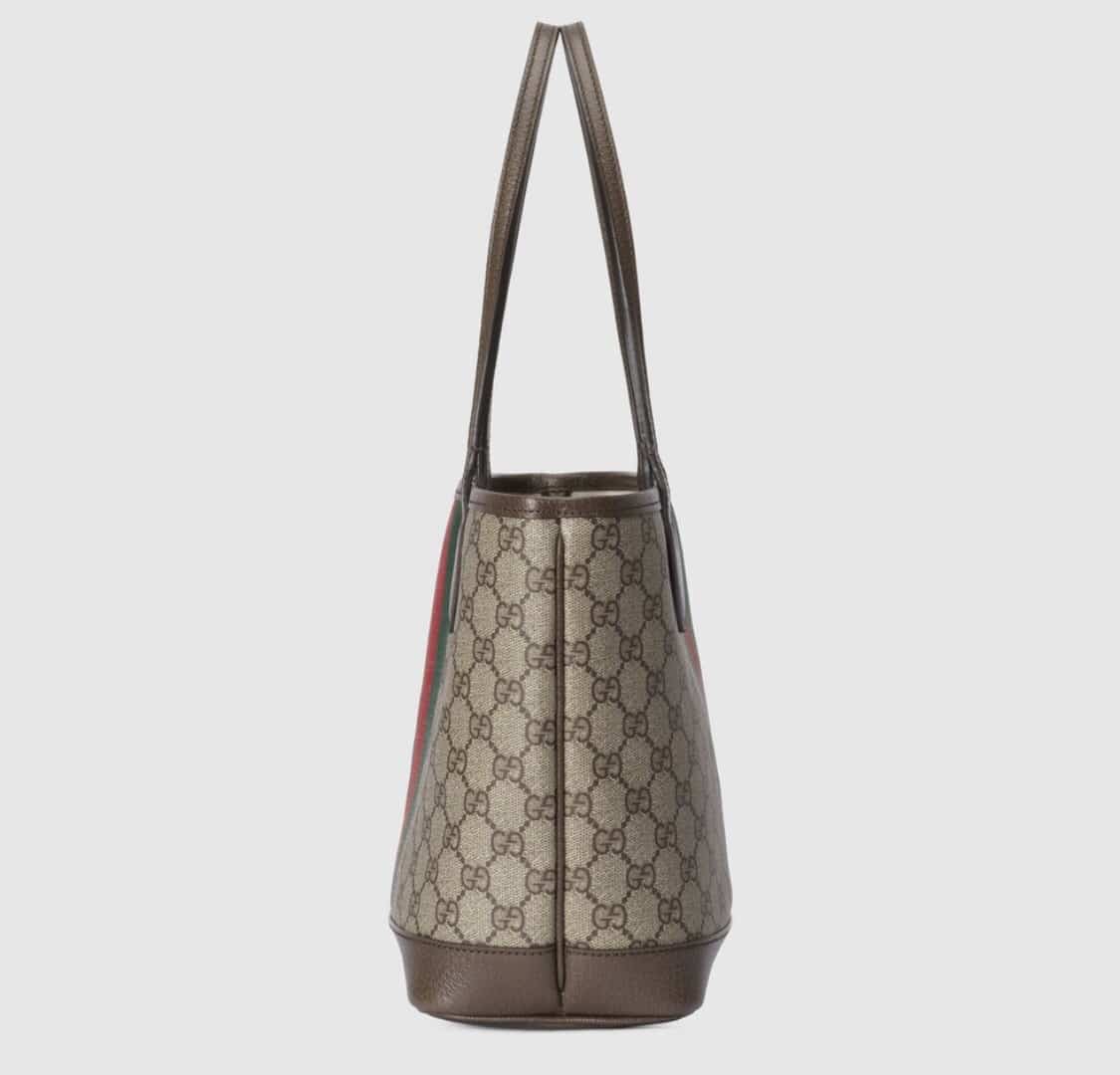 GUCCI OPHIDIA SMALL TOTE BAG BEIGE AND EBONY GG 25CM 726762 2AAAY 9151 - Image 6