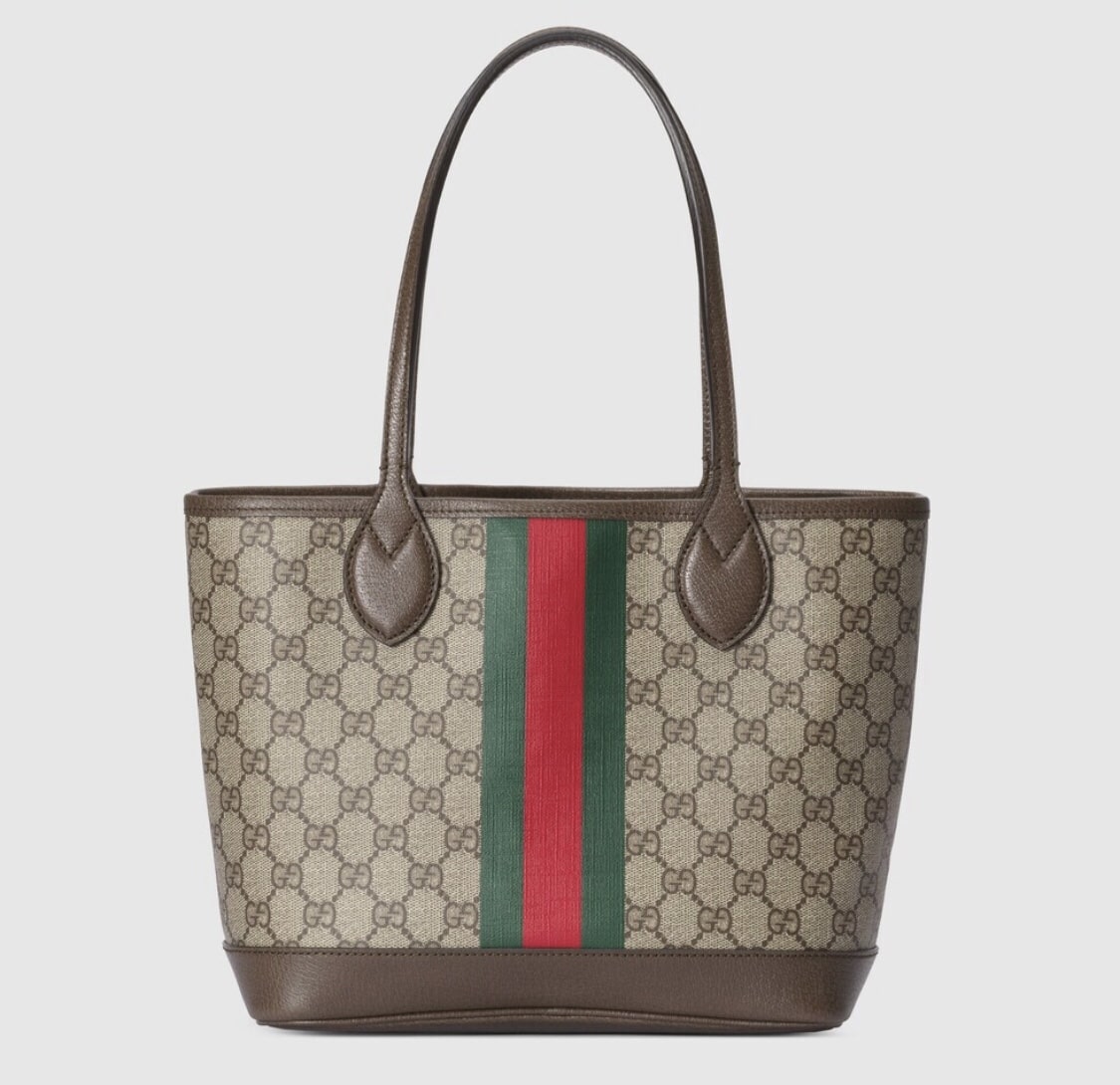 GUCCI OPHIDIA SMALL TOTE BAG BEIGE AND EBONY GG 25CM 726762 2AAAY 9151 - Image 7