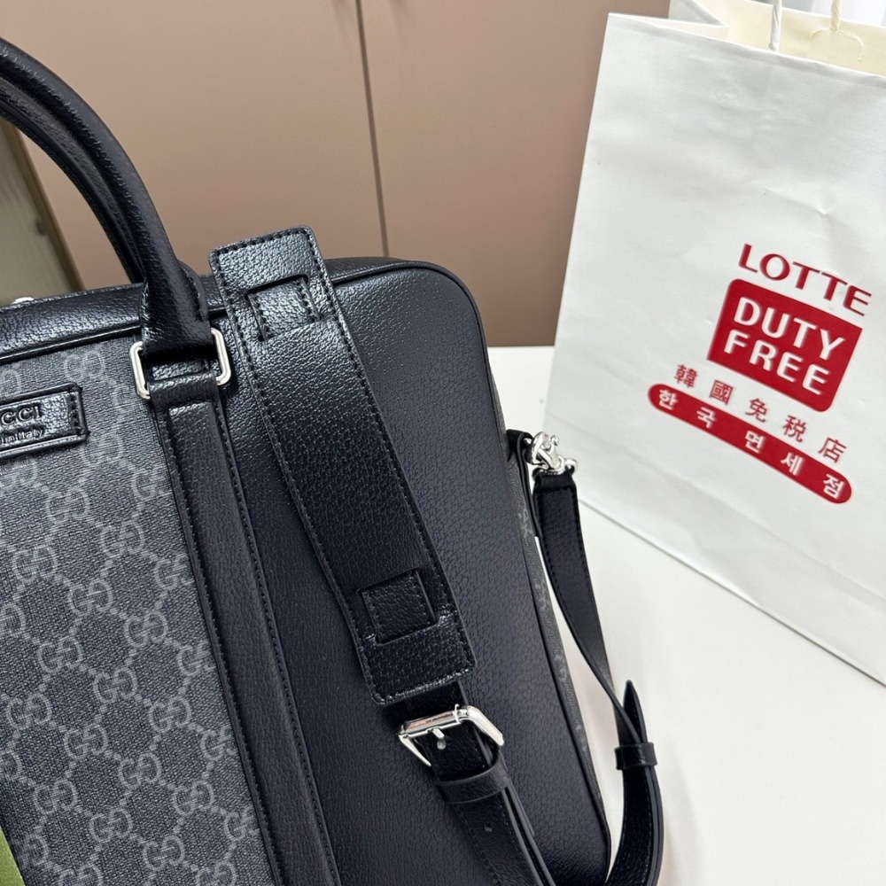 GUCCI MEDIUM GG BRIEFCASE WITH TAG BLACK 40CM 795461 FACU5 1000 - Image 4