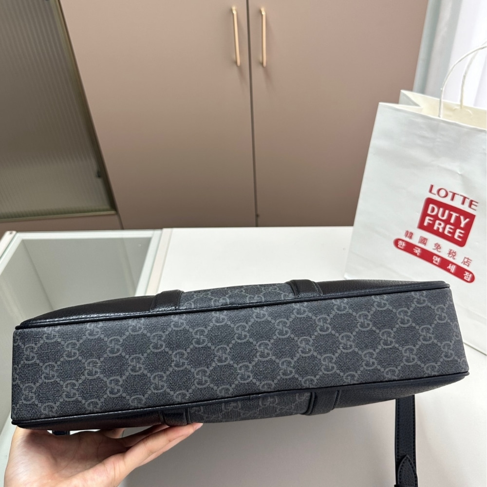 GUCCI MEDIUM GG BRIEFCASE WITH TAG BLACK 40CM 795461 FACU5 1000 - Image 8