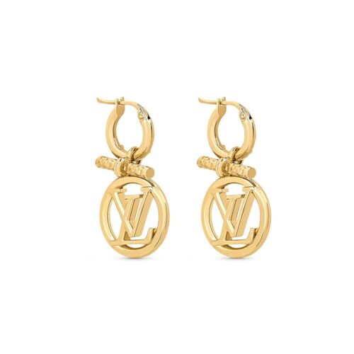 Louis Vuitton Lv Baby Louise Earrings Golgold M00613