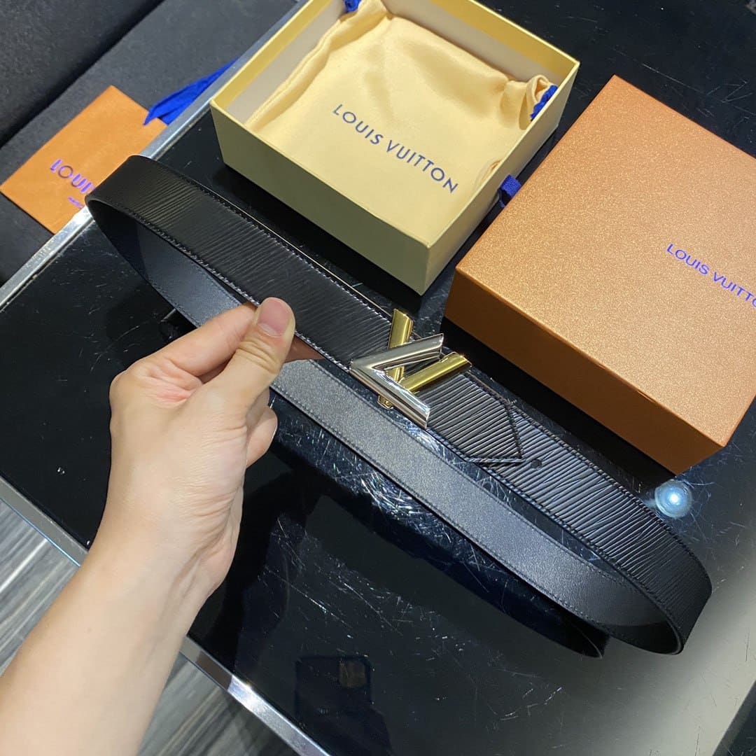 LOUIS VUITTON TWIST BELT BLACK M9360U - Image 2