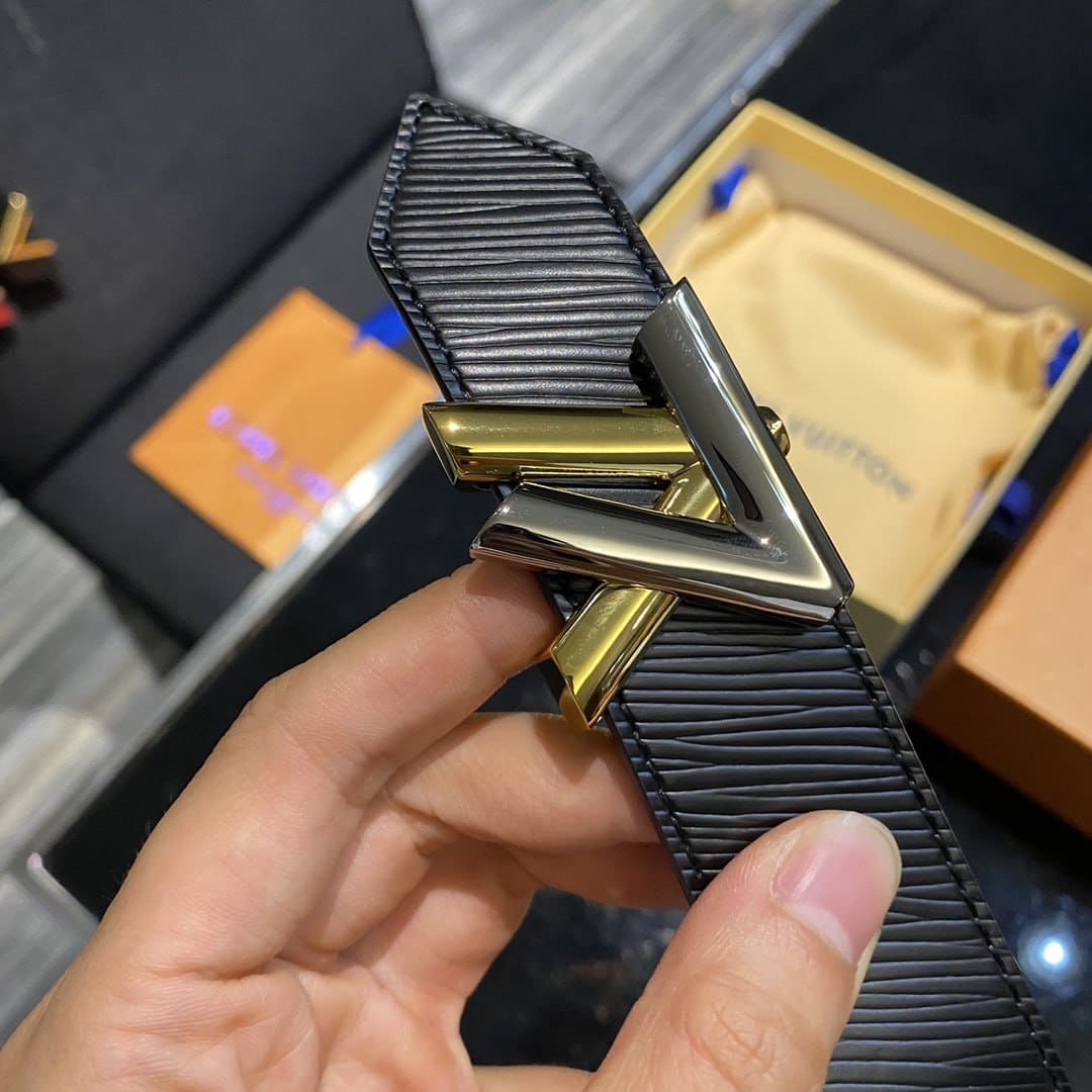 LOUIS VUITTON TWIST BELT BLACK M9360U - Image 4