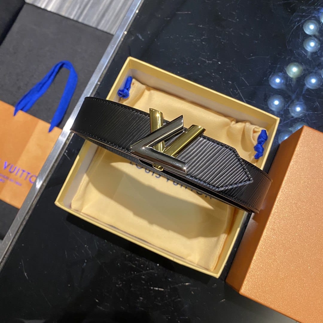 LOUIS VUITTON TWIST BELT BLACK M9360U - Image 5