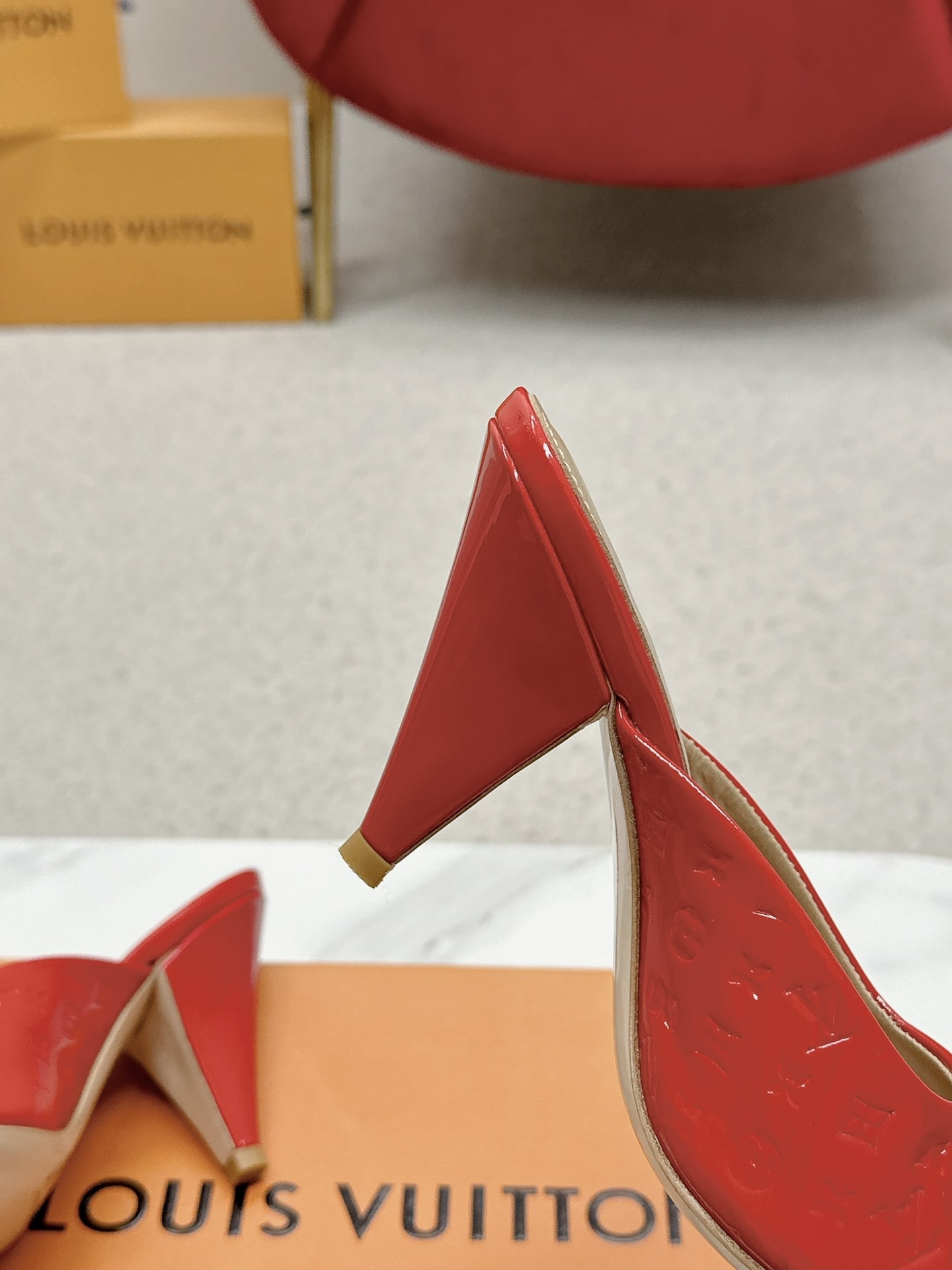 LOUIS VUITTON SUPER MULE SANDALS RED 1ACJ4M - Image 3