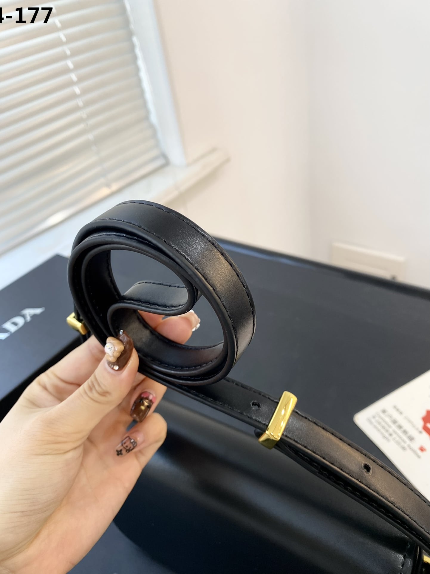 PRADA LEATHER SHOULDER BAG BLACK 21CM 1BD339 ASK F0002 V MTO - Image 8