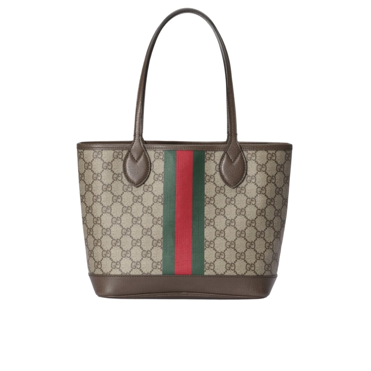 GUCCI OPHIDIA SMALL TOTE BAG BEIGE AND EBONY GG 25CM 726762 2AAAY 9151
