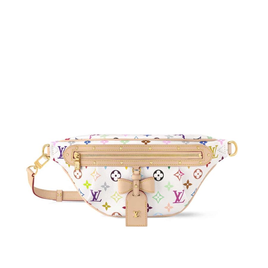 LOUIS VUITTON X TAKASHI MURAKAMI HIGH RISE WHITE MULTICOLORED 38CM M13660