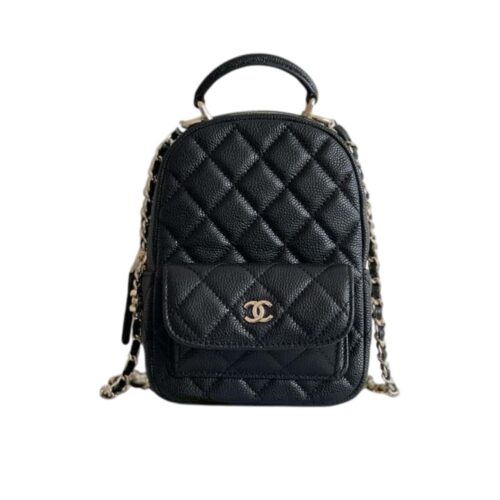 Chanel Classic Mini Backpack Black 12cm Ap3753 B06311 94305
