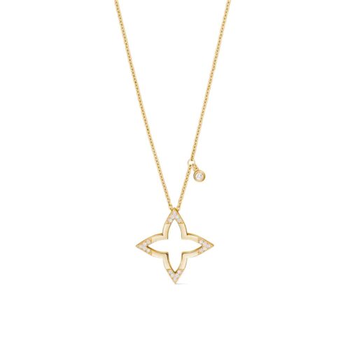 Louis Vuitton Ombre Blossom Pendant Yellow Gold And Diamonds Q03083