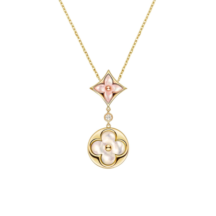 LOUIS VUITTON COLOUR BLOSSOM NECKLACE GOLD Q94355