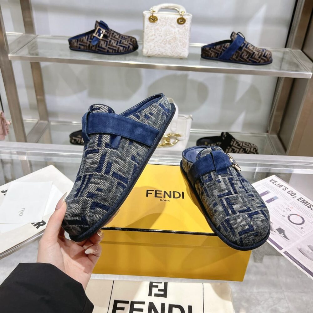 FENDI FEEL FF MULES DENIM BLUE 8R8448AKZPF1PZ7 - Image 8