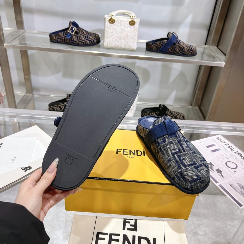 FENDI FEEL FF MULES DENIM BLUE 8R8448AKZPF1PZ7 - Image 5