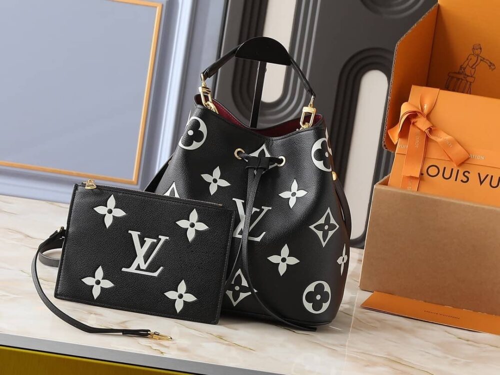 LOUIS VUITTON NÉONOÉ MM BLACK 25CM M45497 - Image 5