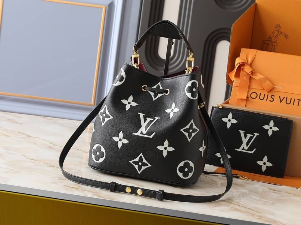 LOUIS VUITTON NÉONOÉ MM BLACK 25CM M45497 - Image 3