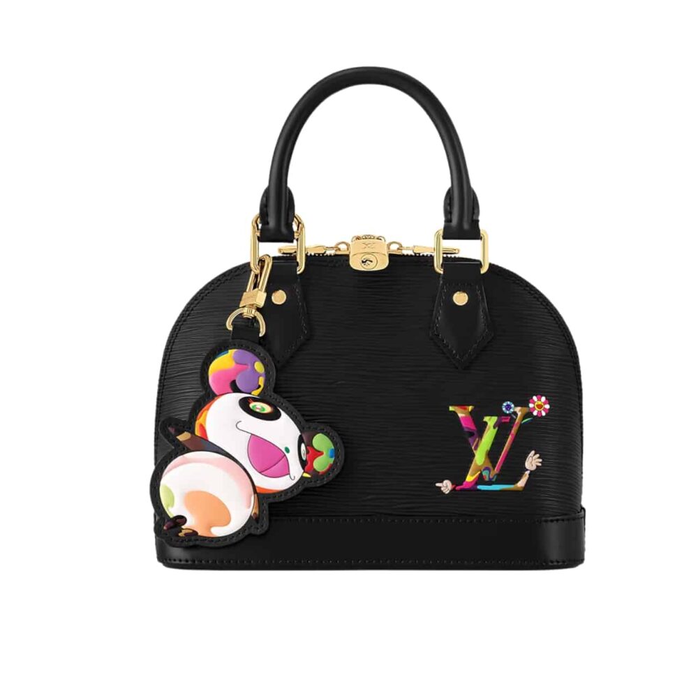 LOUIS VUITTON X MURAKAMI ALMA BB BLACK 23CM M13670