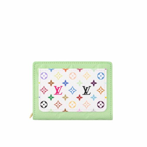 Louis Vuitton X Murakami Portefeuille Claire Green Tea 11cm M13619
