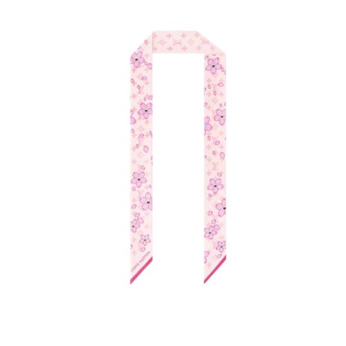 Louis Vuitton X Takashi Murakami Monogram Cherry Blossom Bandeau Bb In Rose 120cm M94969