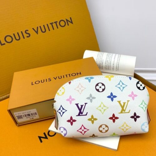 Alternative view of Louis Vuitton X Murakami Cosmetic Pouch PM Monogram White 19Cm M13744