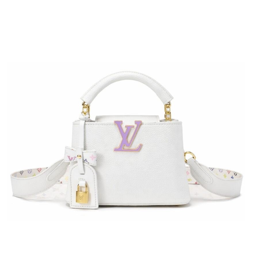 Louis Vuitton X Takashi Murakami Capucines Mini White 21Cm M13253