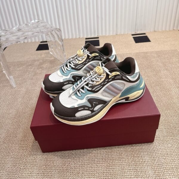 GUCCI MEN 20 TRAINER BLACK AND GREY 814040 FAD5T 9063 - Image 2