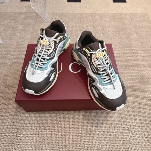 GUCCI MEN 20 TRAINER BLACK AND GREY 814040 FAD5T 9063 - Image 3