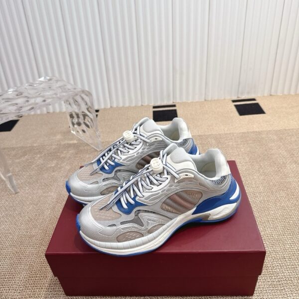 GUCCI MEN 20 TRAINER GREY AND BLUE 814040 FAD5T 8753 - Image 2