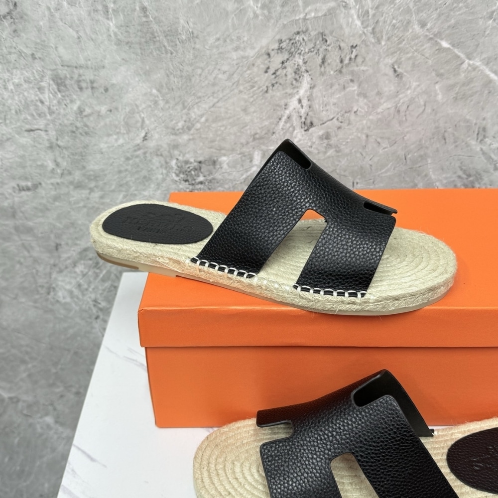 HERMES ANTIGUA ESPADRILLE NOIR H231000ZH02440 - Image 4