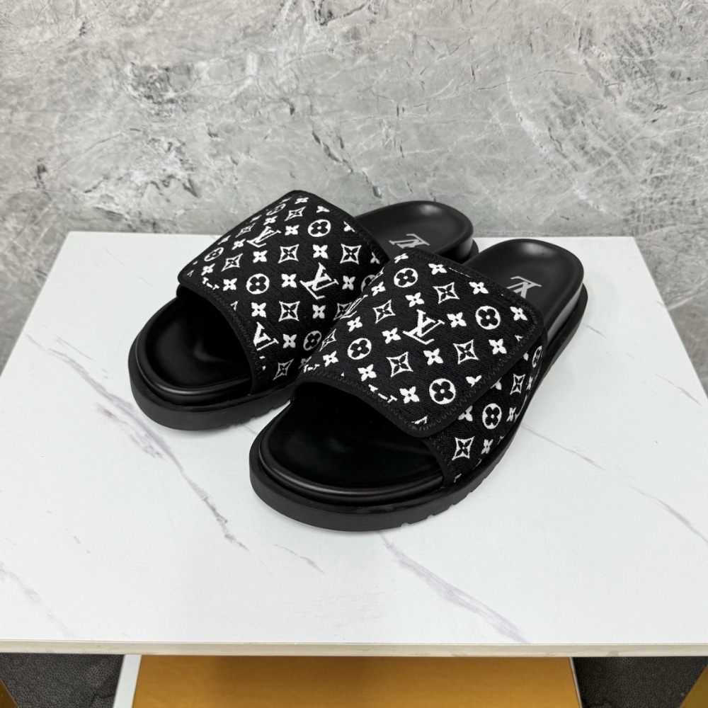 LOUIS VUITTON MIAMI MULE MINI MONOGRAM FABRIC BLACK 1ABFTR - Image 2