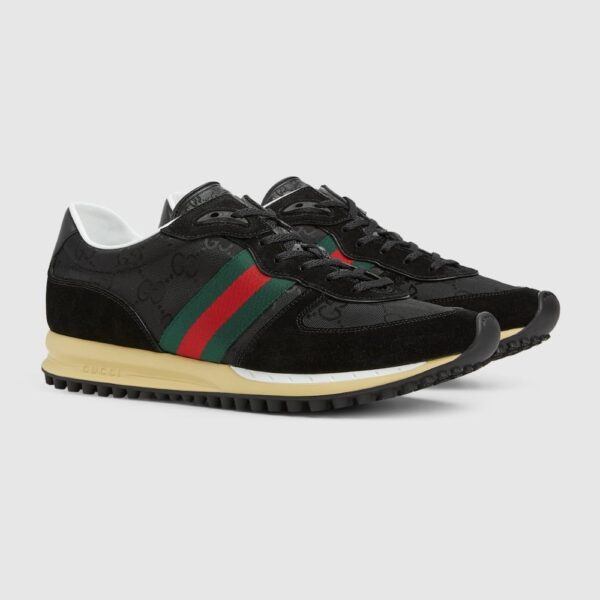 GUCCI MEN'S RE MOTION SNEAKER BLACK ORIGINAL GG CANVAS 832461 AAEW3 1042 - Image 2