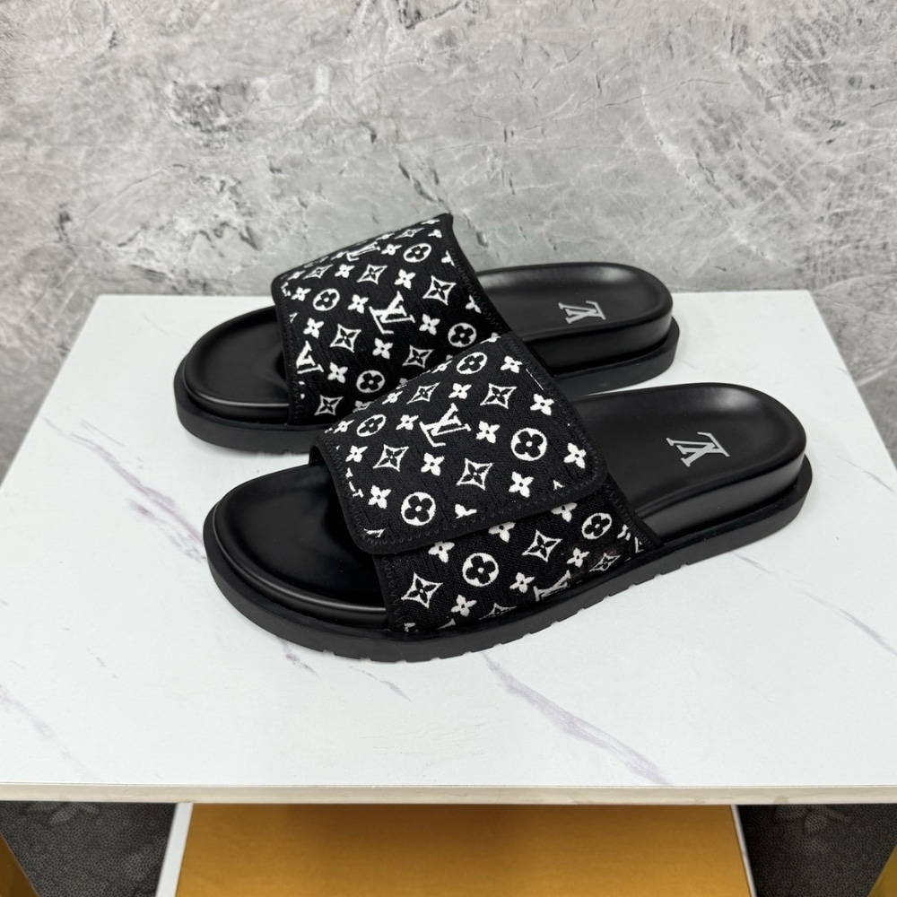 LOUIS VUITTON MIAMI MULE MINI MONOGRAM FABRIC BLACK 1ABFTR - Image 3