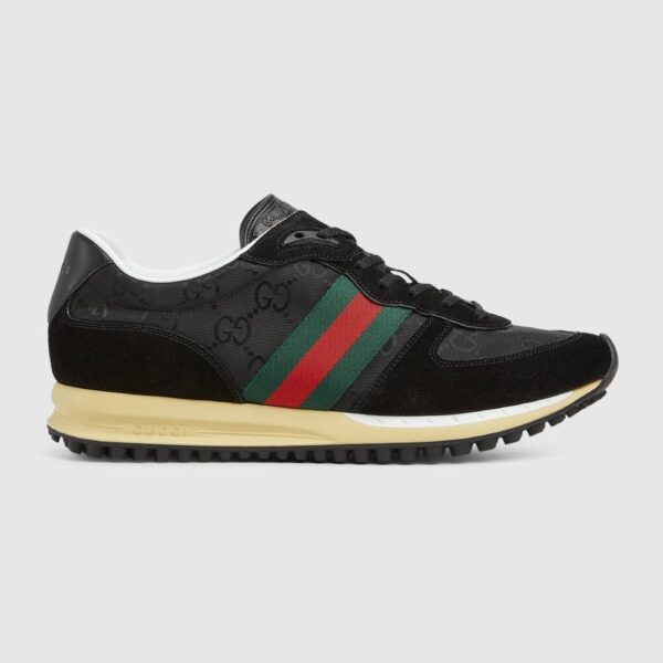 GUCCI MEN'S RE MOTION SNEAKER BLACK ORIGINAL GG CANVAS 832461 AAEW3 1042 - Image 3