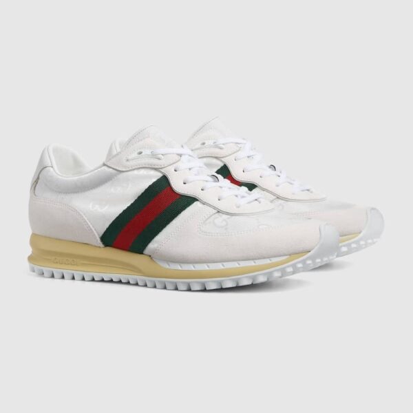 GUCCI MEN'S RE MOTION SNEAKER WHITE ORIGINAL GG CANVAS 832461 AAEW3 9045 - Image 2