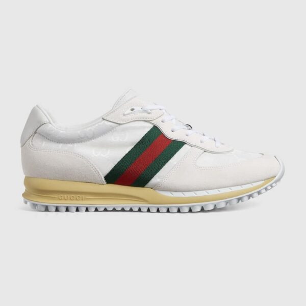 GUCCI MEN'S RE MOTION SNEAKER WHITE ORIGINAL GG CANVAS 832461 AAEW3 9045 - Image 3