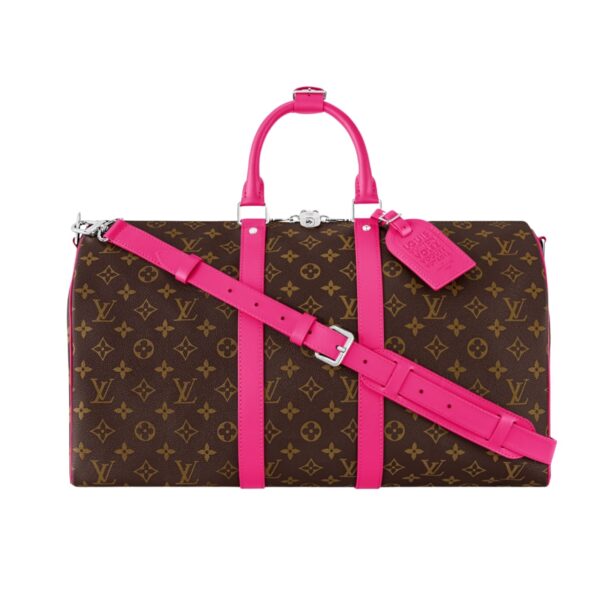 LOUIS VUITTON KEEPALL BANDOULIÈRE 45 PONDICHERY PINK 50CM M13807