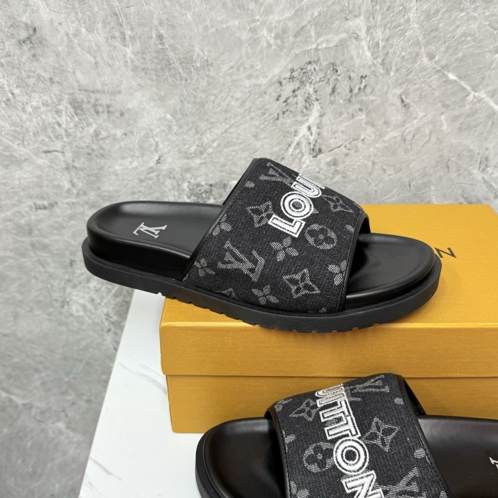LOUIS VUITTON MIAMI MULE DENIM BLACK - Image 5