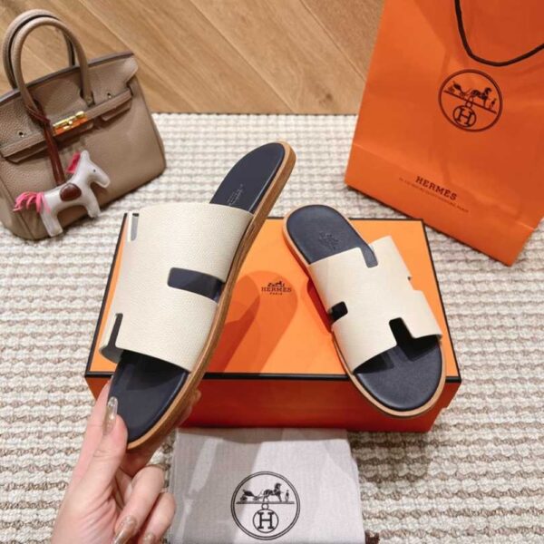 HERMES IZMIR SANDAL BLANC GOMME H221824ZHGC465 - Image 7