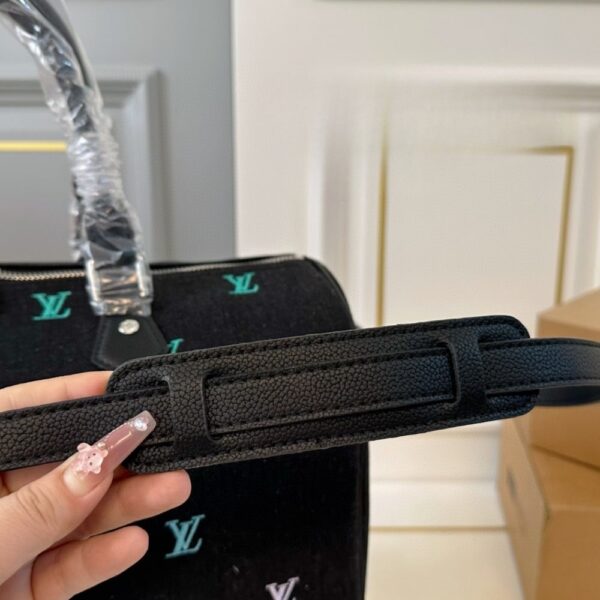 LOUIS VUITTON KEEPALL BANDOULIÈRE BLUE DENIM 40CM - Image 3