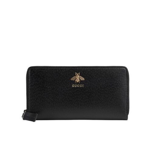 Gucci Animalier Leather Zip Around Wallet 19cm 523667 Dj20t 1000
