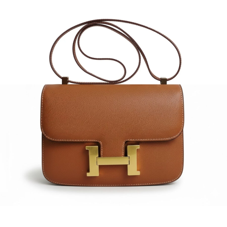 Hermes Constance 24 Togo Leather Gold Hardware Brown 24cm