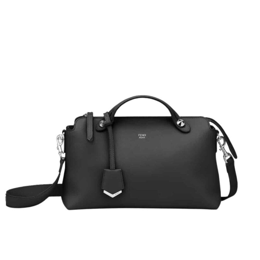 FENDI BY THE WAY MEDIUM LEATHER BOSTON BAG BLACK 20CM 8BL1461D5F0GXN
