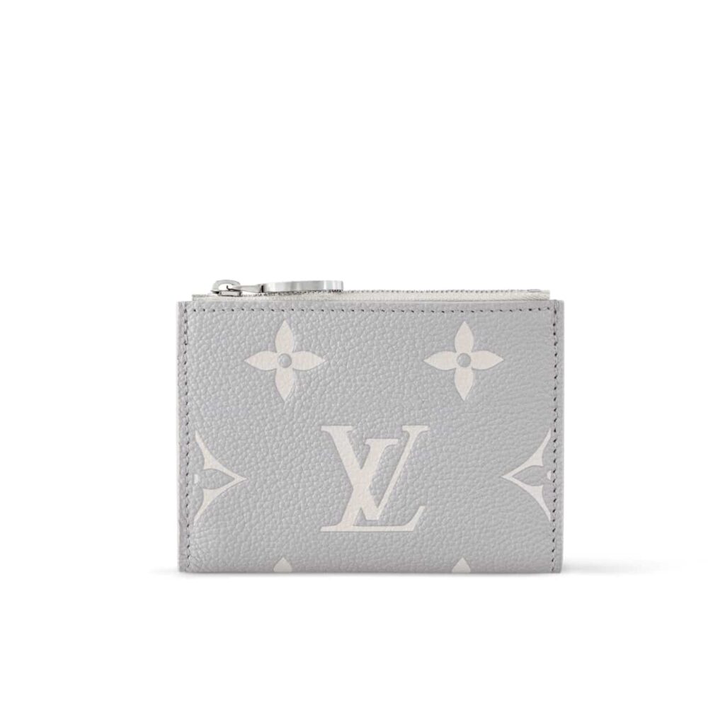 LOUIS VUITTON LISA WALLET BICOLOR MONOGRAM BRUME GRAY 11CM M13797