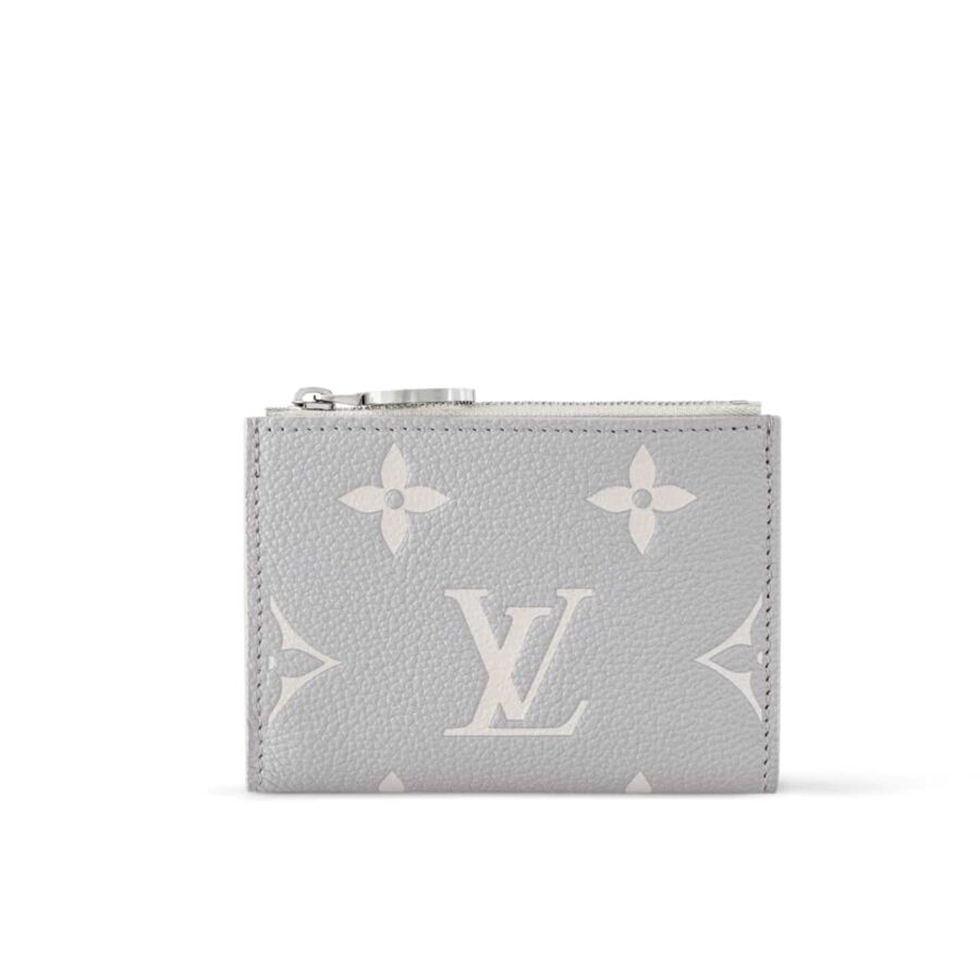 LOUIS VUITTON LISA WALLET BICOLOR MONOGRAM BRUME GRAY 11CM M13797