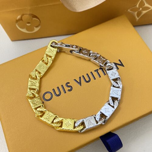 Alternative view of Louis Vuitton Monogram Tied Up Bracelet Gold And Silver M1306l