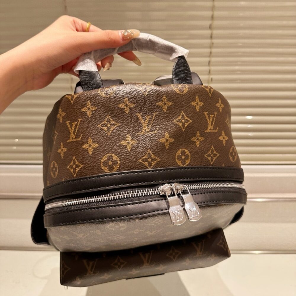 LOUIS VUITTON DISCOVERY PM BACKPACK MACASSAR MONOGRAM BROWN 40CM M46684 - Image 4